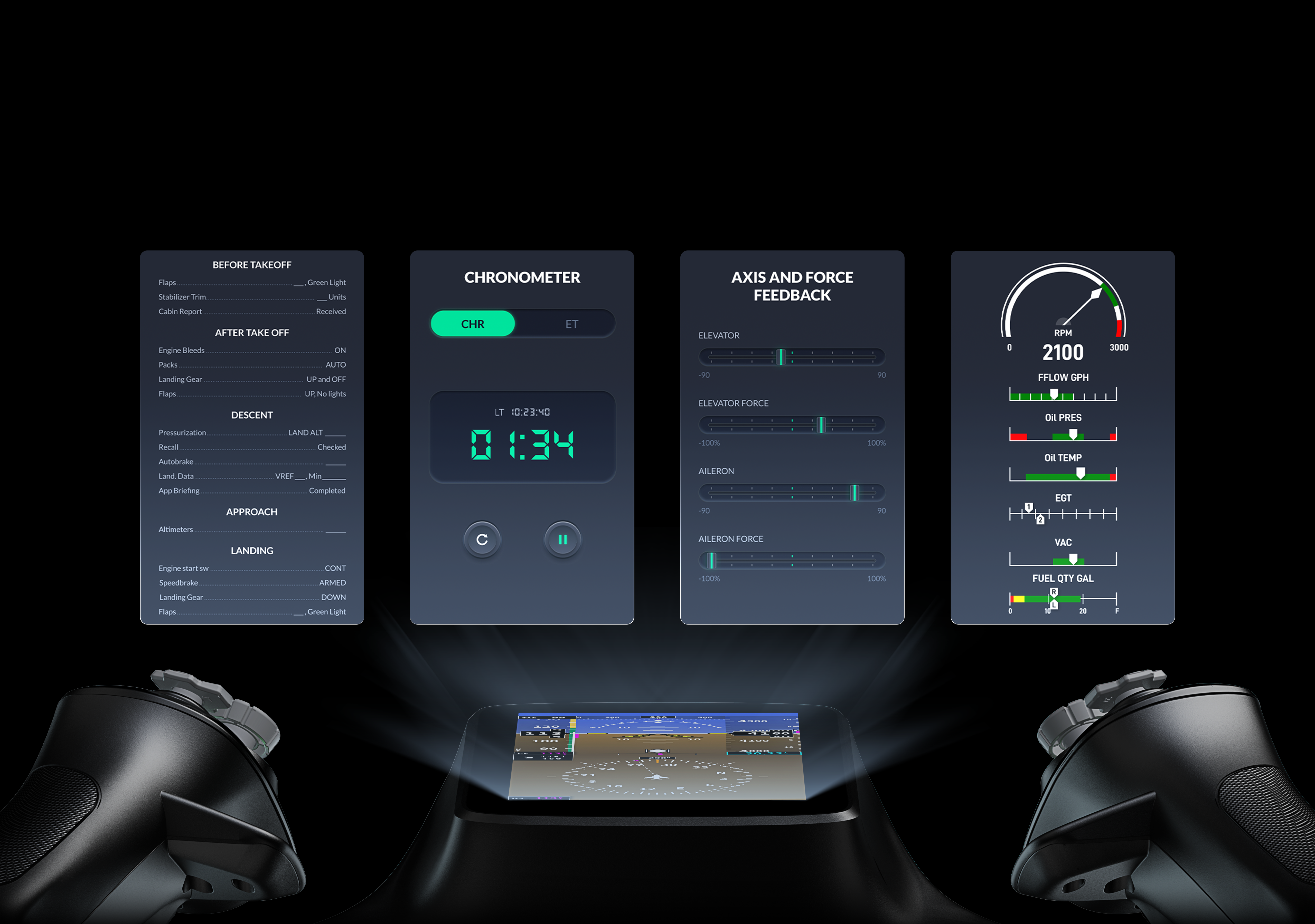 MOZA MFY Pro - configurable control menu at screen
